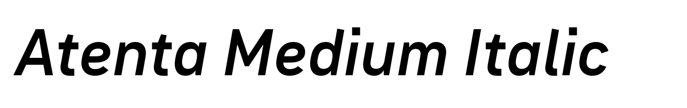 Atenta Medium Italic
